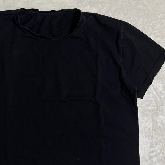 BlackMilk Minimalist T-Shirt Size Med Black Stretch Goth Emo Box Baggy FLAWED - Picture 2 of 9